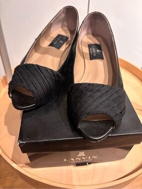 Lanvin Black Open-Toe low heel shoes